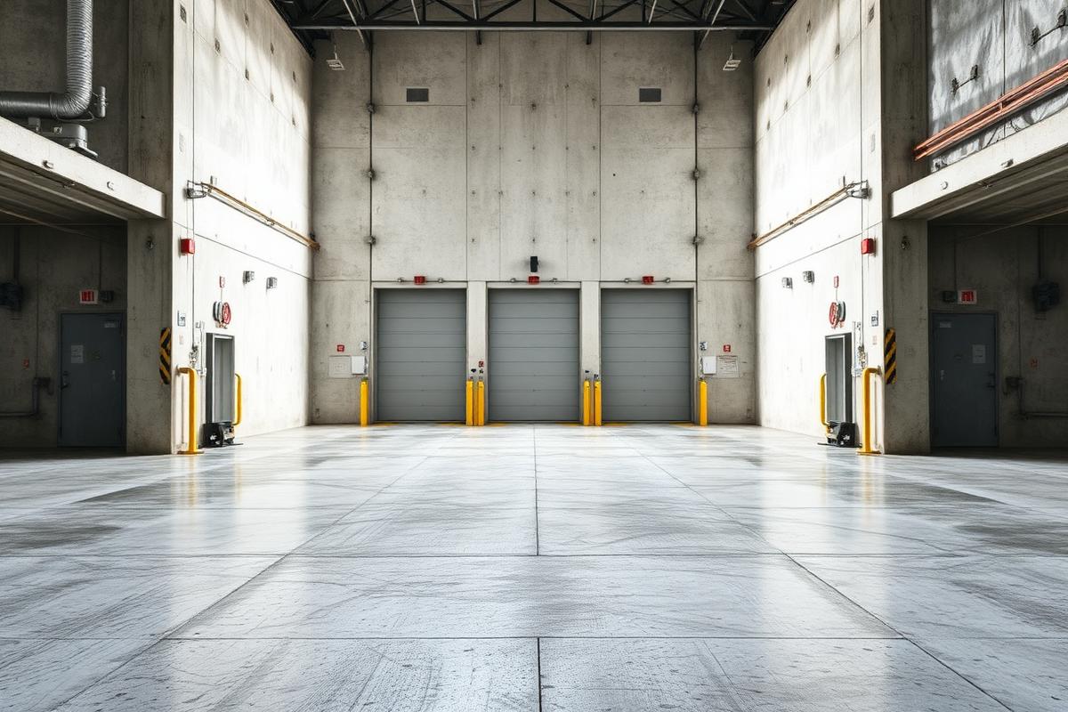 Distribution center loading dock after cleaning by Wash Me