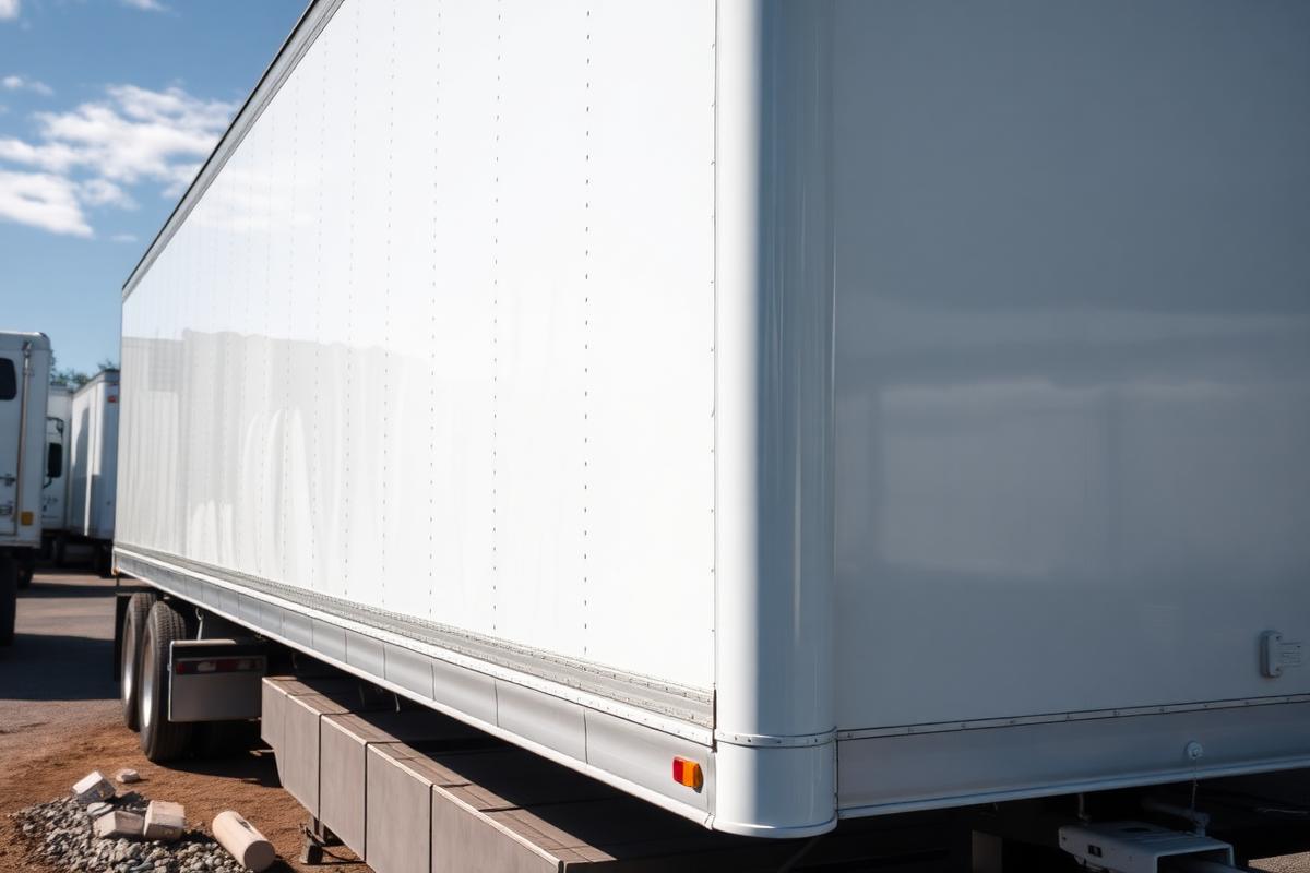 53' dry van trailer reclamation wash after cleaning by Wash Me